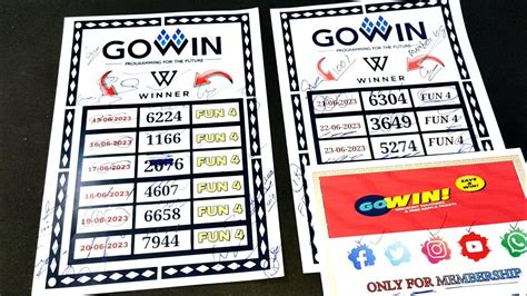 Go Win Fun 4 Predictions and Results .